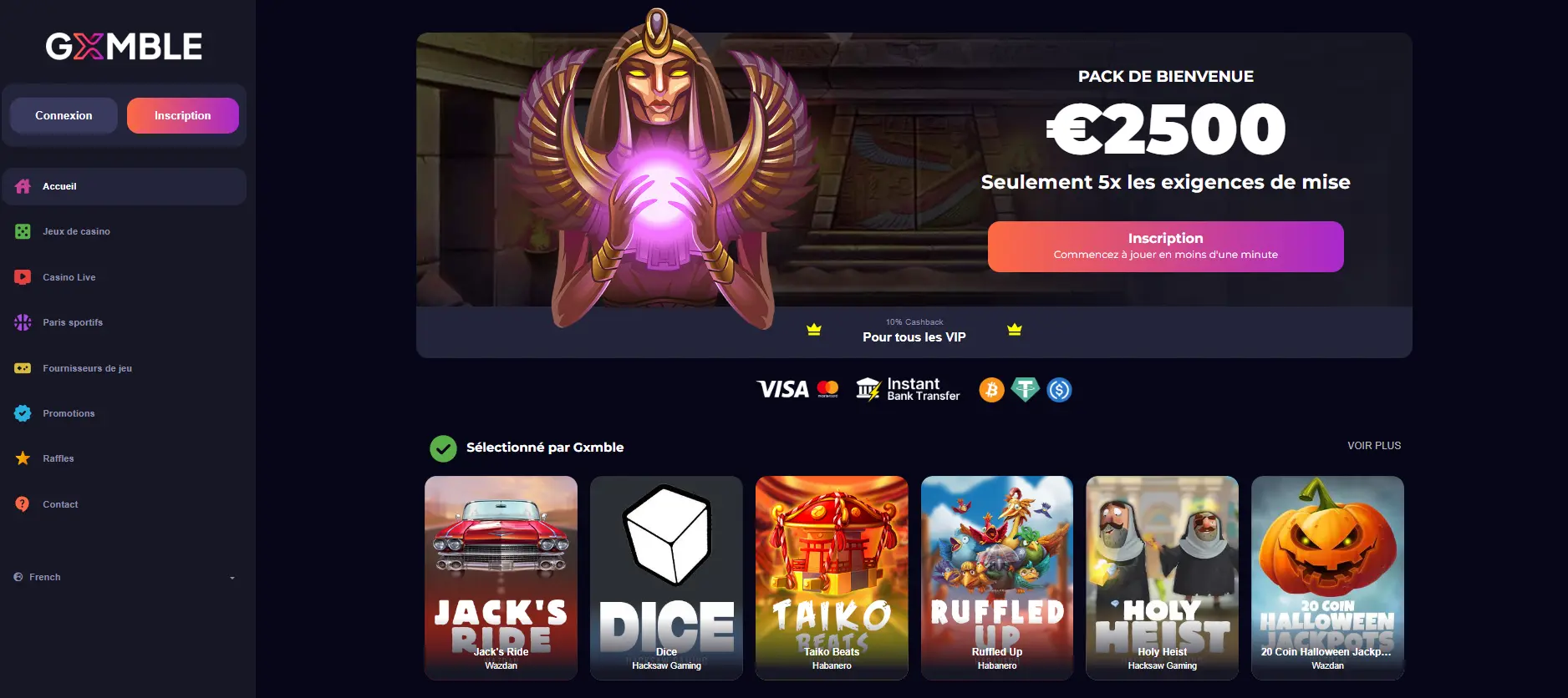 ️Sécurité de Gxmble casino