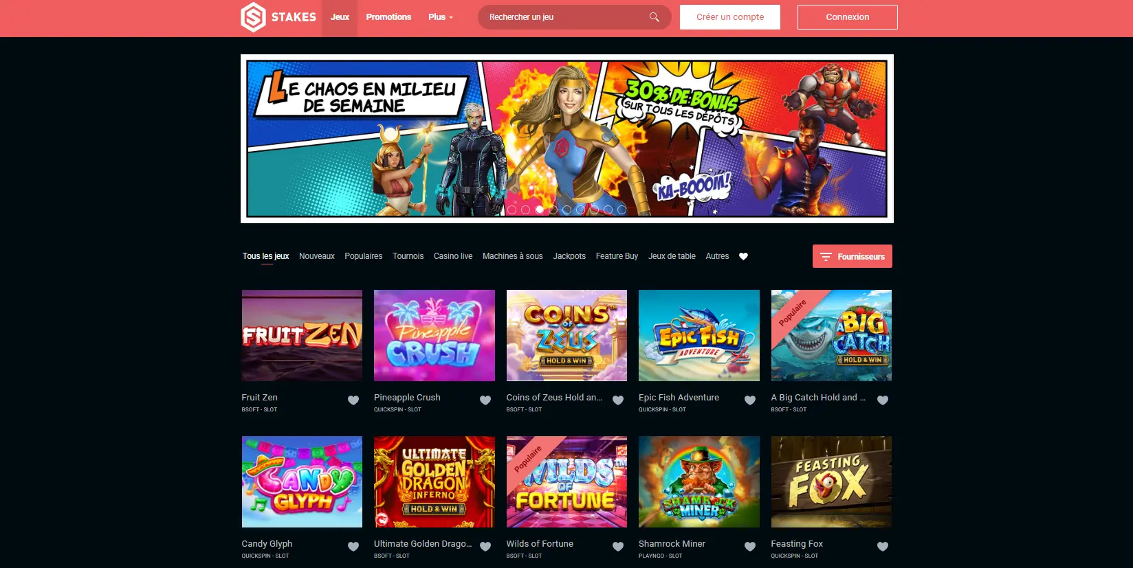 Avis des joueurs sur Stakes casino